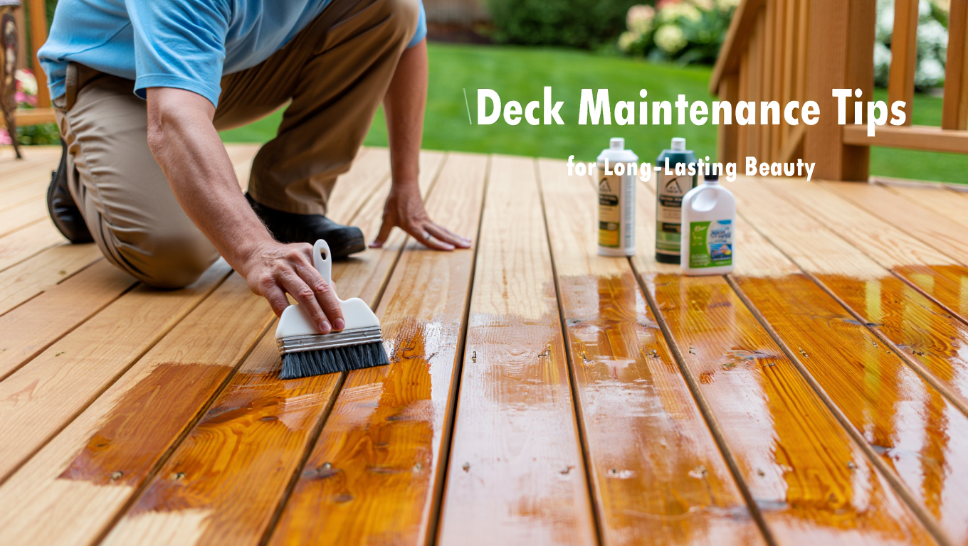 deck maintenance, maintain deck