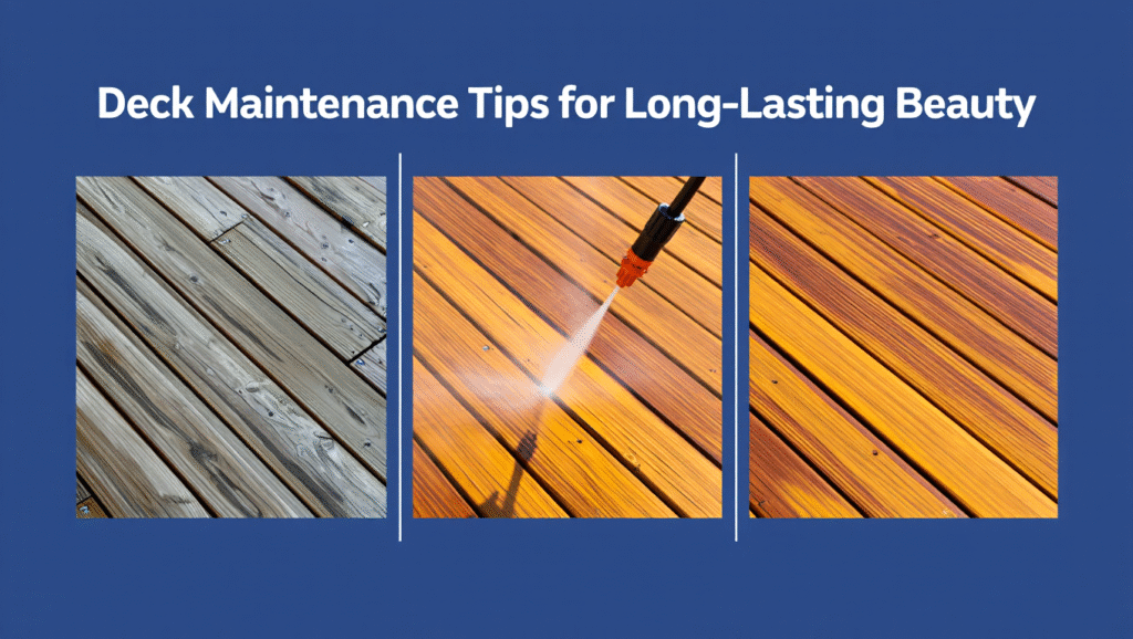 deck maintenance, maintain deck