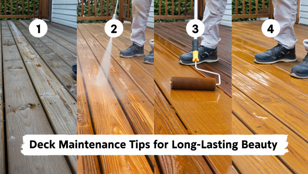deck maintenance, maintain deck
