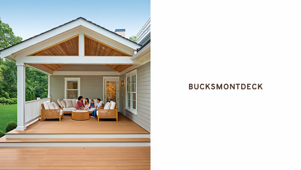 covered deck, deck with roof
