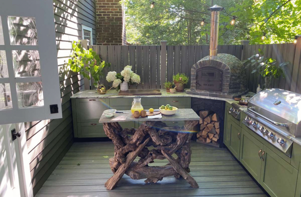 outdoor kitchen deck